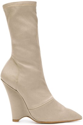 yeezy wedge boots