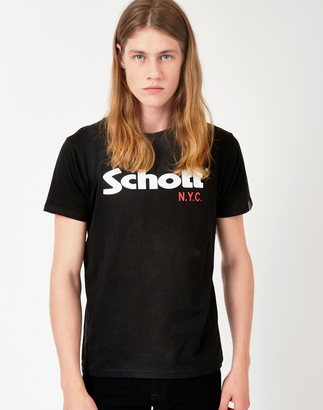 Schott NYC Schott Logo T-Shirt Black