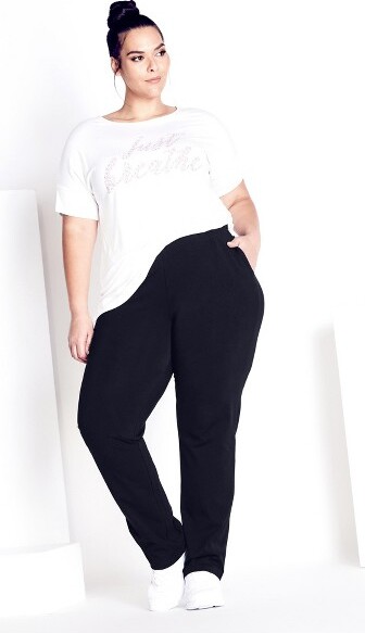 Avenue | Women's Plus Size Supima® Active Pant Black - tall - 30W/32W -  ShopStyle
