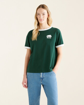 Roots Womens Organic Relaxed Cooper Ringer T-shirt