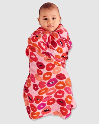 Kip&Co - Girl's Pink Wraps - Pout Bamboo Swaddles - Babies - Size One Size at The Iconic
