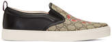 Thumbnail for your product : Gucci Black Snake Dublin Slip-On Sneakers