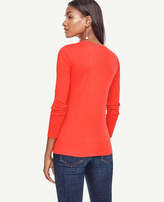 Thumbnail for your product : Ann Taylor Cotton V-Neck Long Sleeve Tee