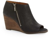 Thumbnail for your product : Lucky Brand 'Jaspah' Peep Toe Wedge Bootie (Women)