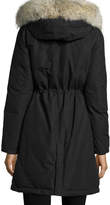Thumbnail for your product : Woolrich Long Hooded Arctic Parka Coat w/ Coyote Fur, New Black