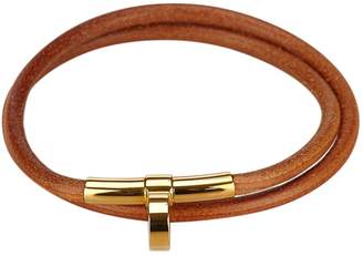 Hermes Brown Leather Necklace