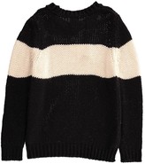 Thumbnail for your product : Douuod Two-Tone Striped Giaguaro Pullover