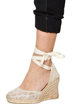 Thumbnail for your product : Sarah Summer 90mm Mesh Lace Wedges