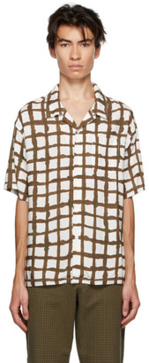 stussy hand drawn grid shirt