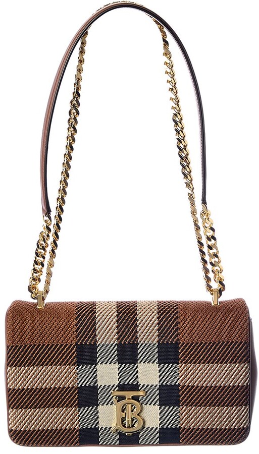 Burberry Canvas And Leather Bag | Shop the world's largest 