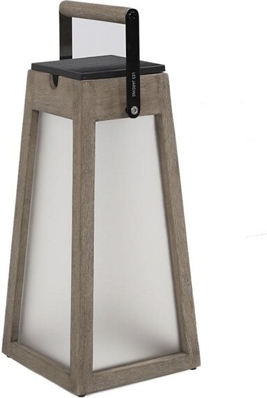Les Jardins Roam Solar LED Lantern in Grey, Size: 5 light