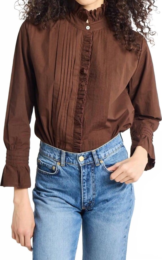 MILLE Phoebe Top In Chocolate
