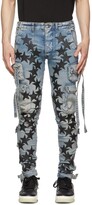 Thumbnail for your product : Amiri Blue Chemist Star Tactical Cargo Pants