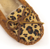 Thumbnail for your product : Minnetonka Leopard Cally Slipper - Womens - Cinnamon Suede