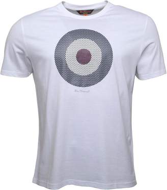 Ben Sherman Check Target T-Shirt Bright White