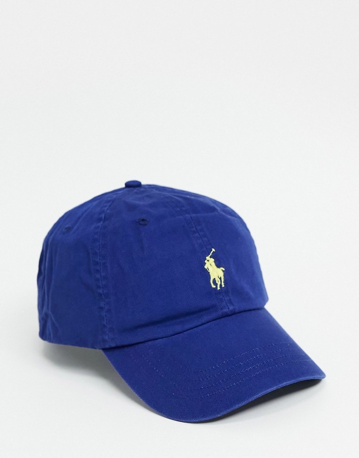 Polo Ralph Lauren cap in navy with polo player logo - ShopStyle Hats