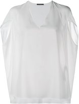 Alexander McQueen blouse à design de cape