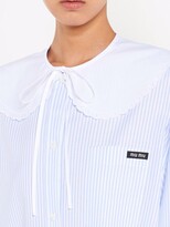 Thumbnail for your product : Miu Miu Oxford striped shirt dress