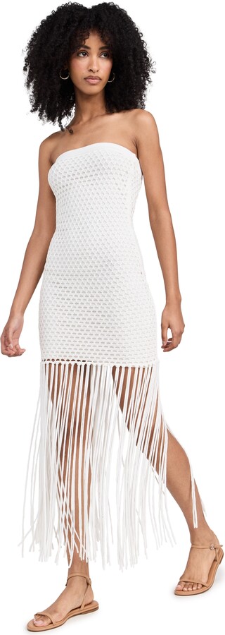 PQ Swim Vanessa Strapless Fringe Dress