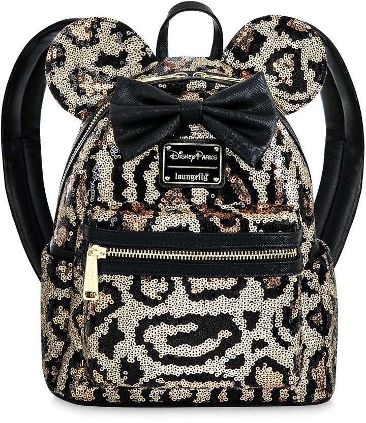 Disney Minnie Mouse Sequined Animal Print Loungefly Mini Backpack ShopStyle