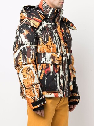 Amiri Abstract-Print Down-Feather Jacket
