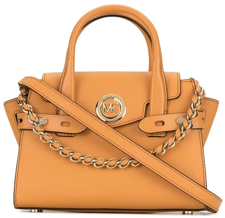 michael kors purse with gold chain handle