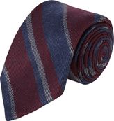 Thumbnail for your product : Barneys New York MEN'S SHADOW-STRIPE JACQUARD NECK TIE-RED