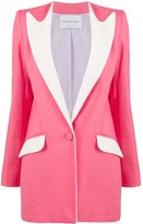 Thumbnail for your product : Hebe Studio Colour-Block Fitted Blazer