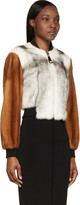 Thumbnail for your product : Givenchy Grey & Brown Mink Fur Bomber