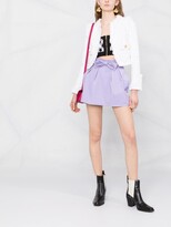 Thumbnail for your product : Elisabetta Franchi Bow-Detail Lace-Trim Shorts