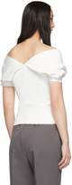 Thumbnail for your product : Haider Ackermann White Mankora Off-Shoulder Top