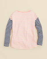 Thumbnail for your product : Splendid Girls' Mixed Stripe Top with Pocket - Sizes 7-14