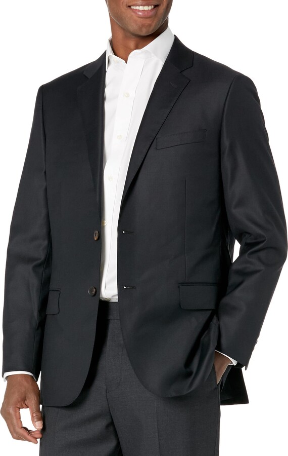 Brand Buttoned Down Mens Classic Fit Italian Wool Tuxedo Jacket