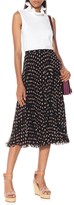 Thumbnail for your product : See by Chloe Printed georgette midi skirt