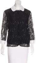 Thumbnail for your product : Alice + Olivia Lace Embellished Top