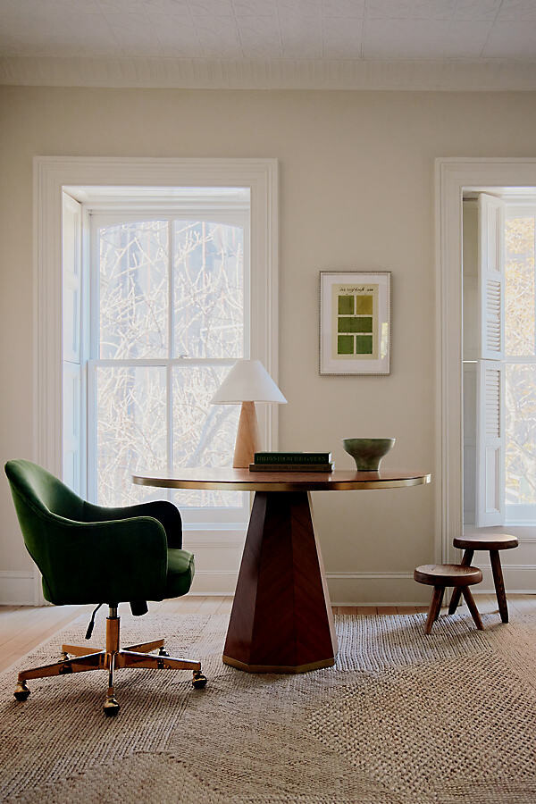 Anthropologie Quillen Marquetry Round 48\