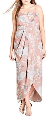 City Chic Whimsical High/Low Maxi Dress