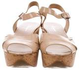 Thumbnail for your product : Ferragamo Patent Platform Sandals