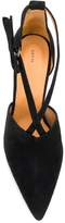 Thumbnail for your product : Ganni cross strap court pumps