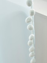 Thumbnail for your product : Pom Pom Trim Slot Top Voile Curtains