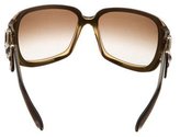 Thumbnail for your product : Gucci Horsebit Bamboo Sunglasses