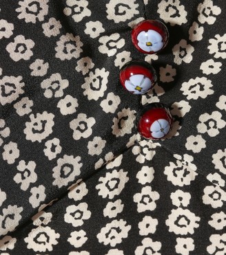 Marc Jacobs Floral silk crepe minidress