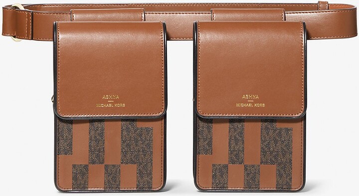 Michael Kors ASHYA X Saga Signature And Leather Multi Bag