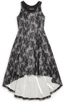 Thumbnail for your product : Un Deux Trois Girl's Hi-Lo Lace Dress