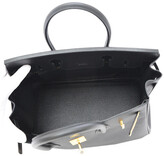 Thumbnail for your product : Hermes Black Epsom Leather Gold Hardware Birkin 30 Bag