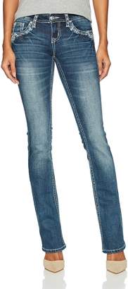 Grace in LA Women's Embellished Bootcut Jeans
