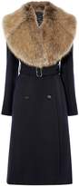 Thumbnail for your product : Karen Millen Luxury Faux Fur Collar Trench