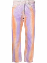 Thumbnail for your product : MSGM Tie Dye-Print Cropped Jeans