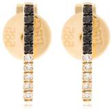 Thumbnail for your product : Ef Collection 2tone Diamond Bar Stud Earrings