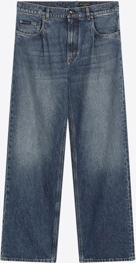 Dolce & Gabbana Washed Over Straight Jeans